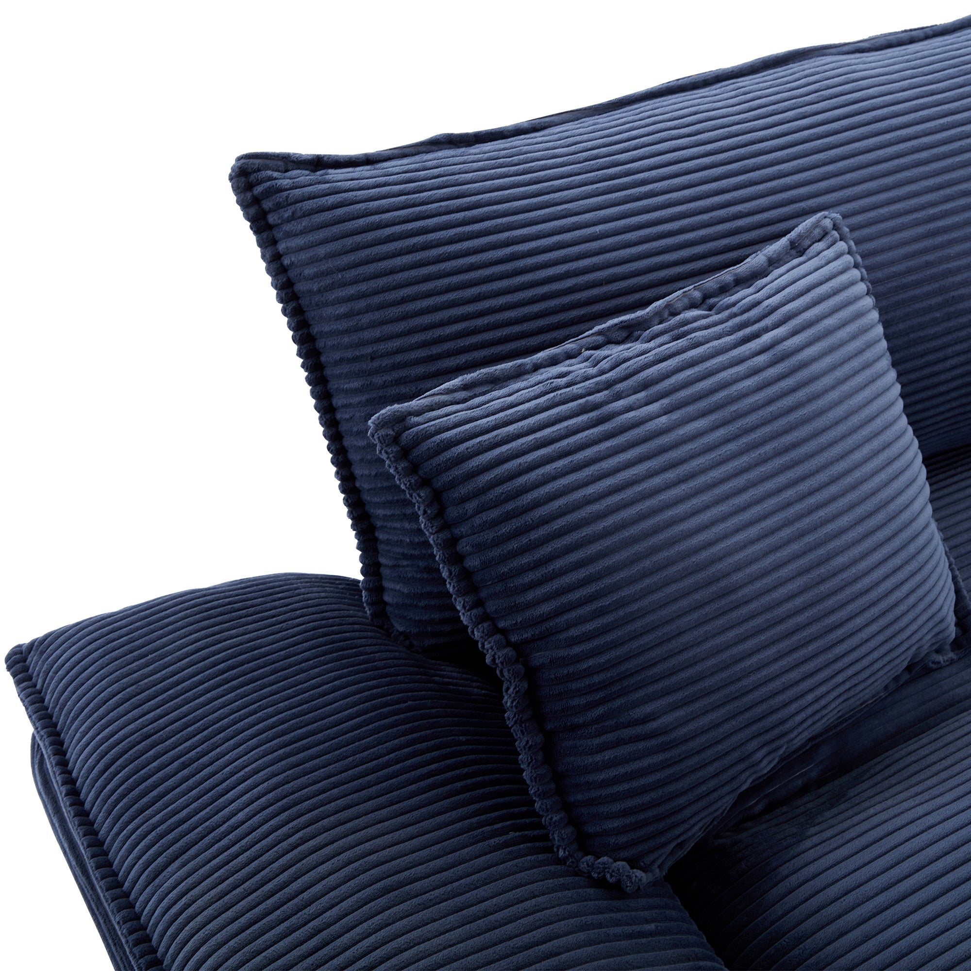 Corduroy Sofa Couch Loveseat Sofa with Pillows