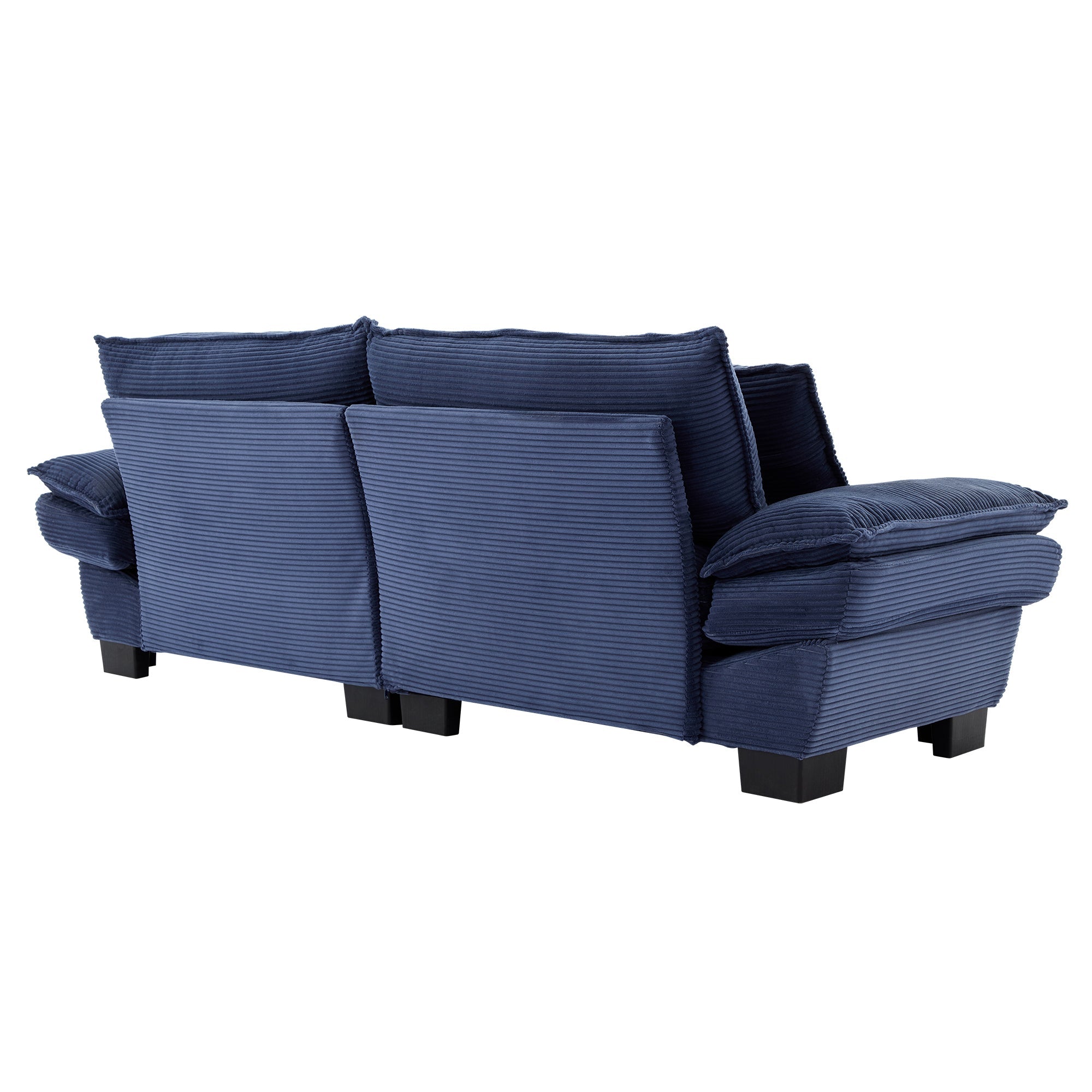 Corduroy Sofa Couch Loveseat Sofa with Pillows