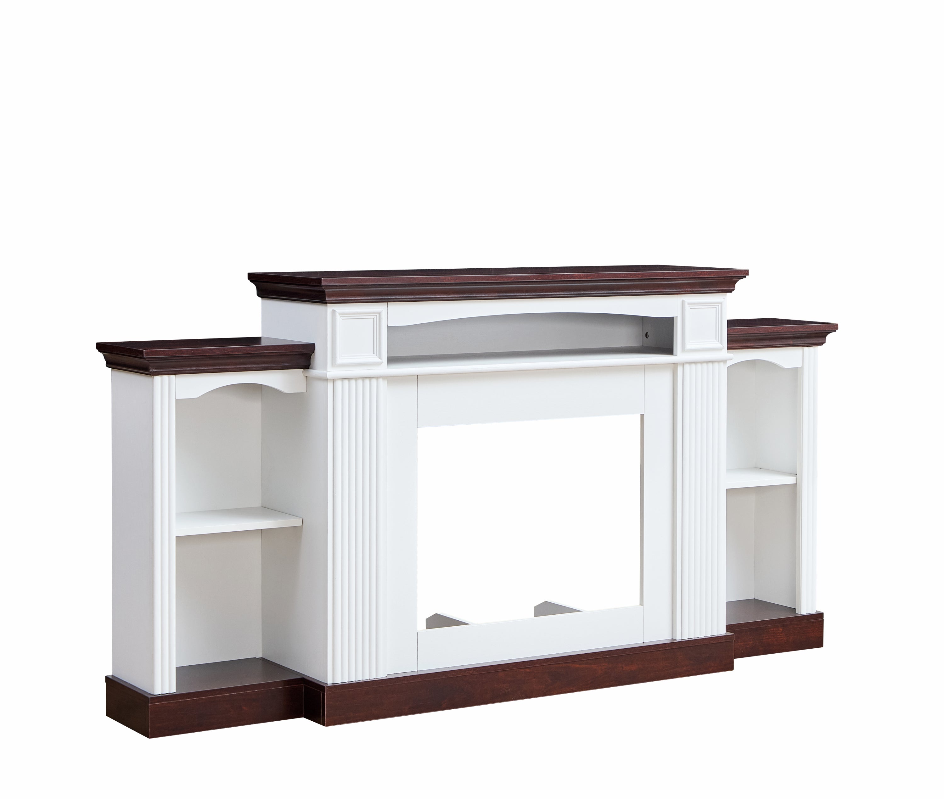 Farmhouse Style Fireplace TV Stand for 70-inch TV