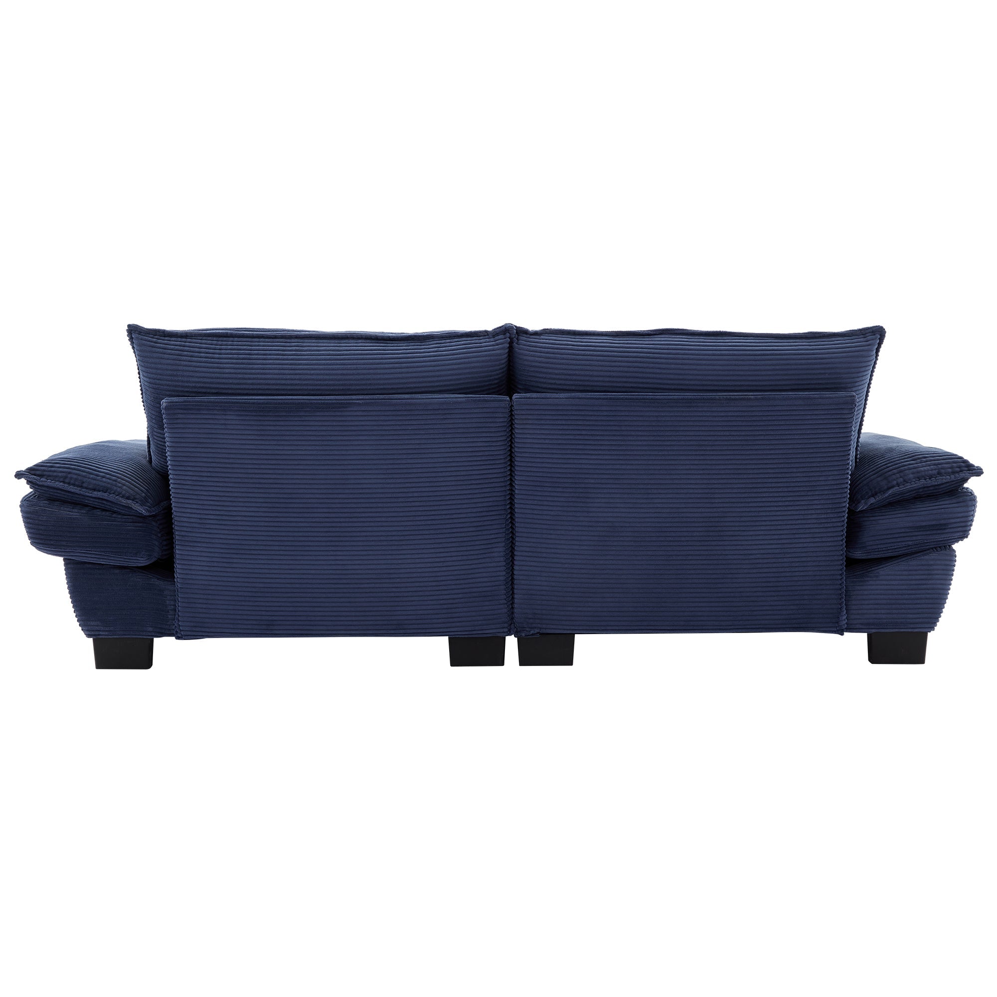 Corduroy Sofa Couch Loveseat Sofa with Pillows