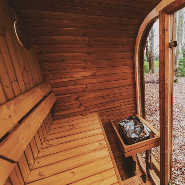Patio Elegance Outdoor Sauna MW12 ThermoWood for Your Perfect Backyard Retreat