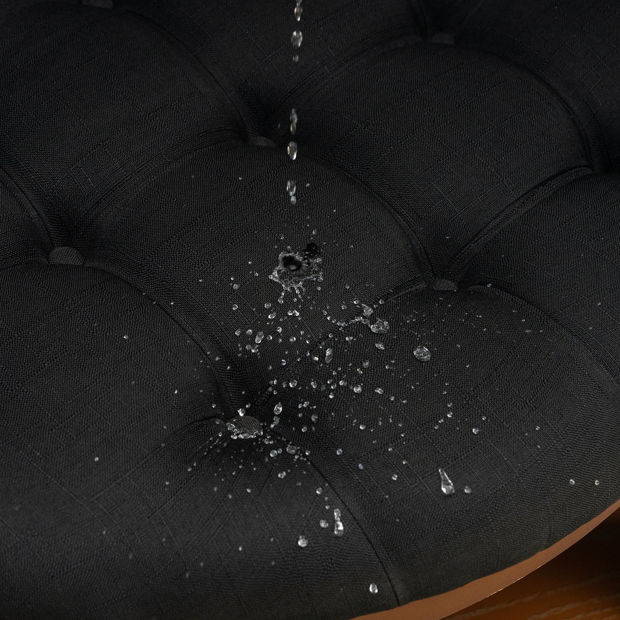 Modern Large Round Ottoman and Coffee Table 2-Tier