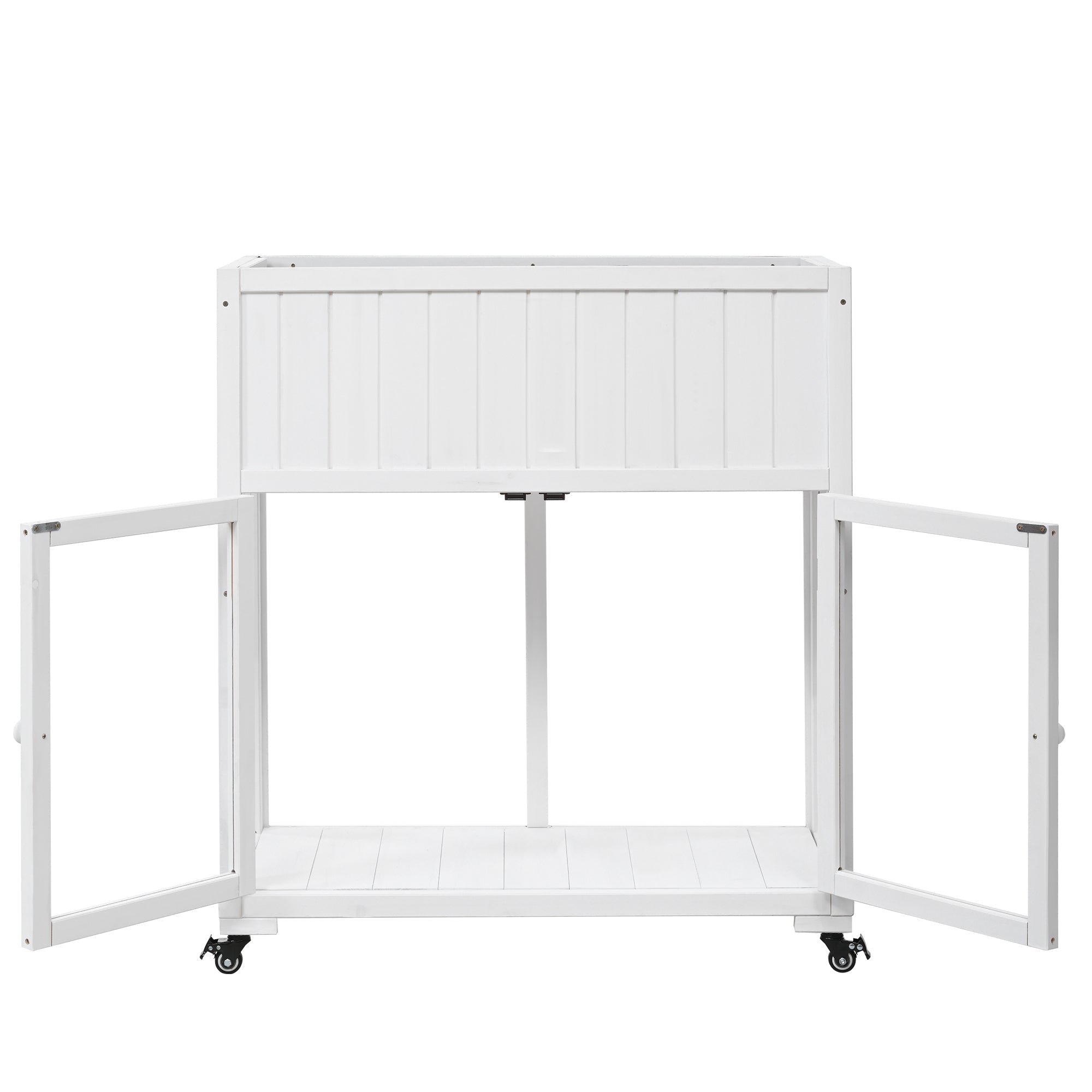 TOPMAX Patio Mini Wood Cold Frame Greenhouse