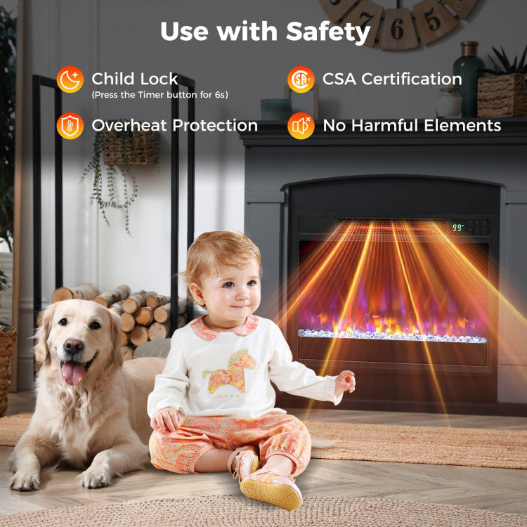 1500W Fireplace with Remote