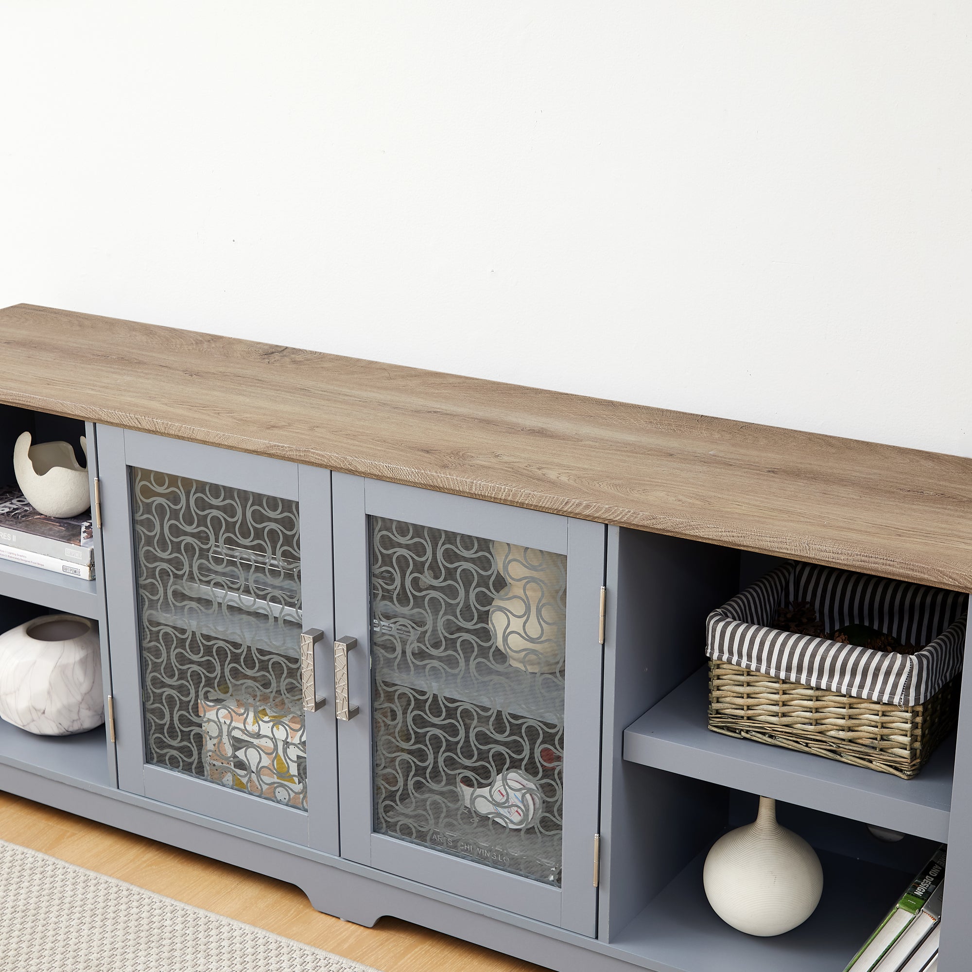 Modern Farmhouse TV Media Stand