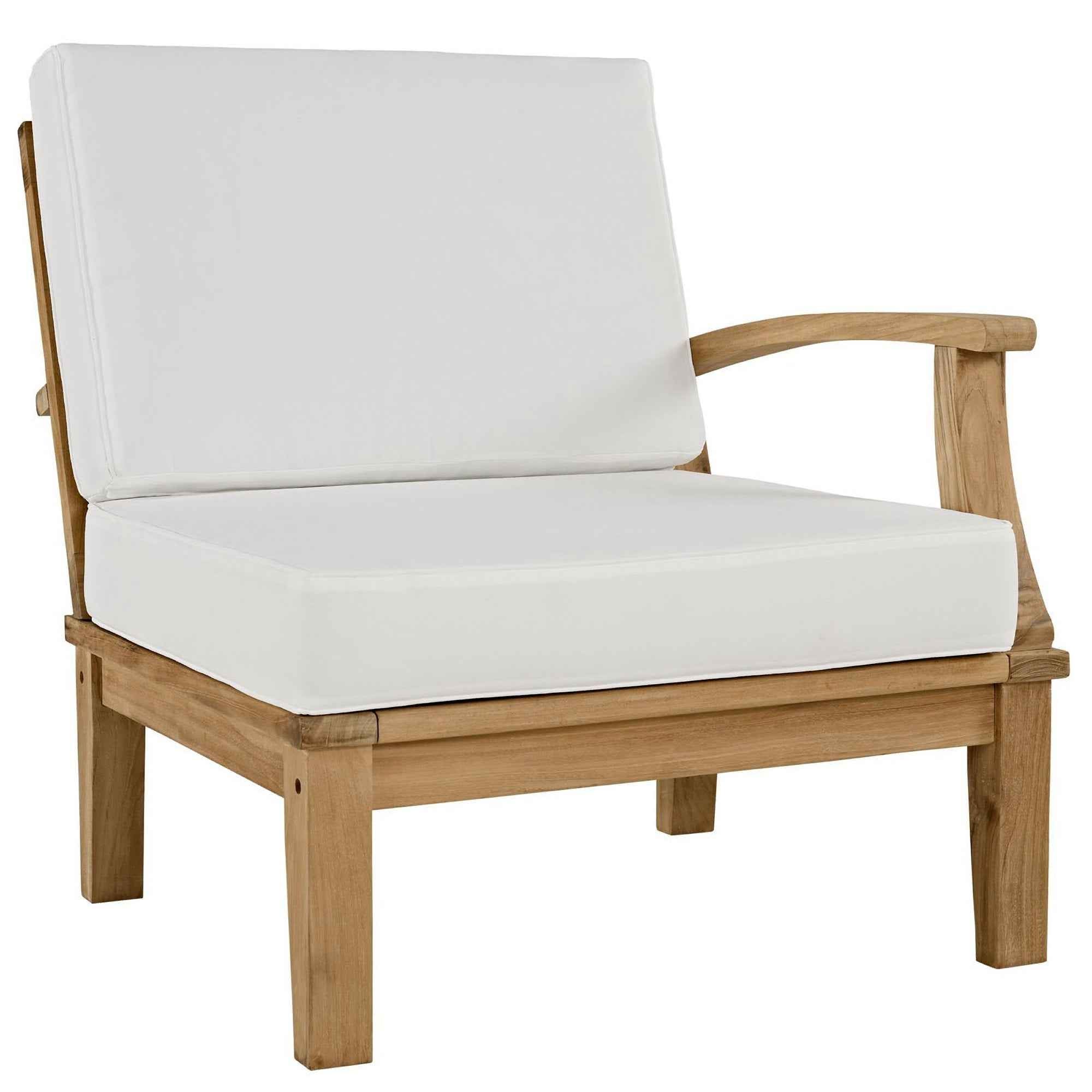 Patio Elegance Marina Teak Outdoor Seating Set - 10-Piece Modway Collection