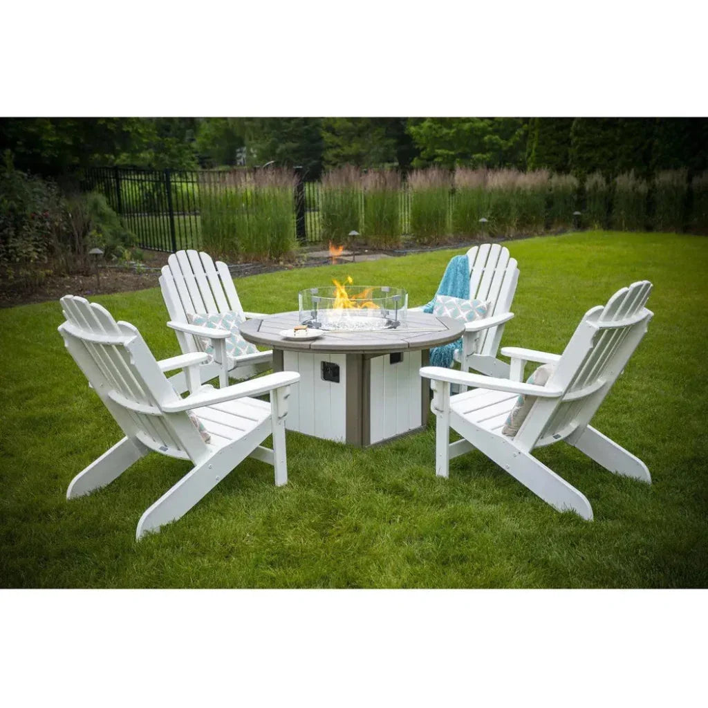 HDPE Round Fire Pit Table USA Made Elementz Blaze