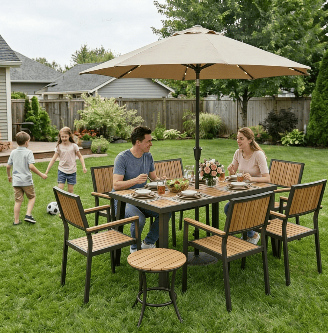 Grain Outdoor Dining Set, 8-Piece