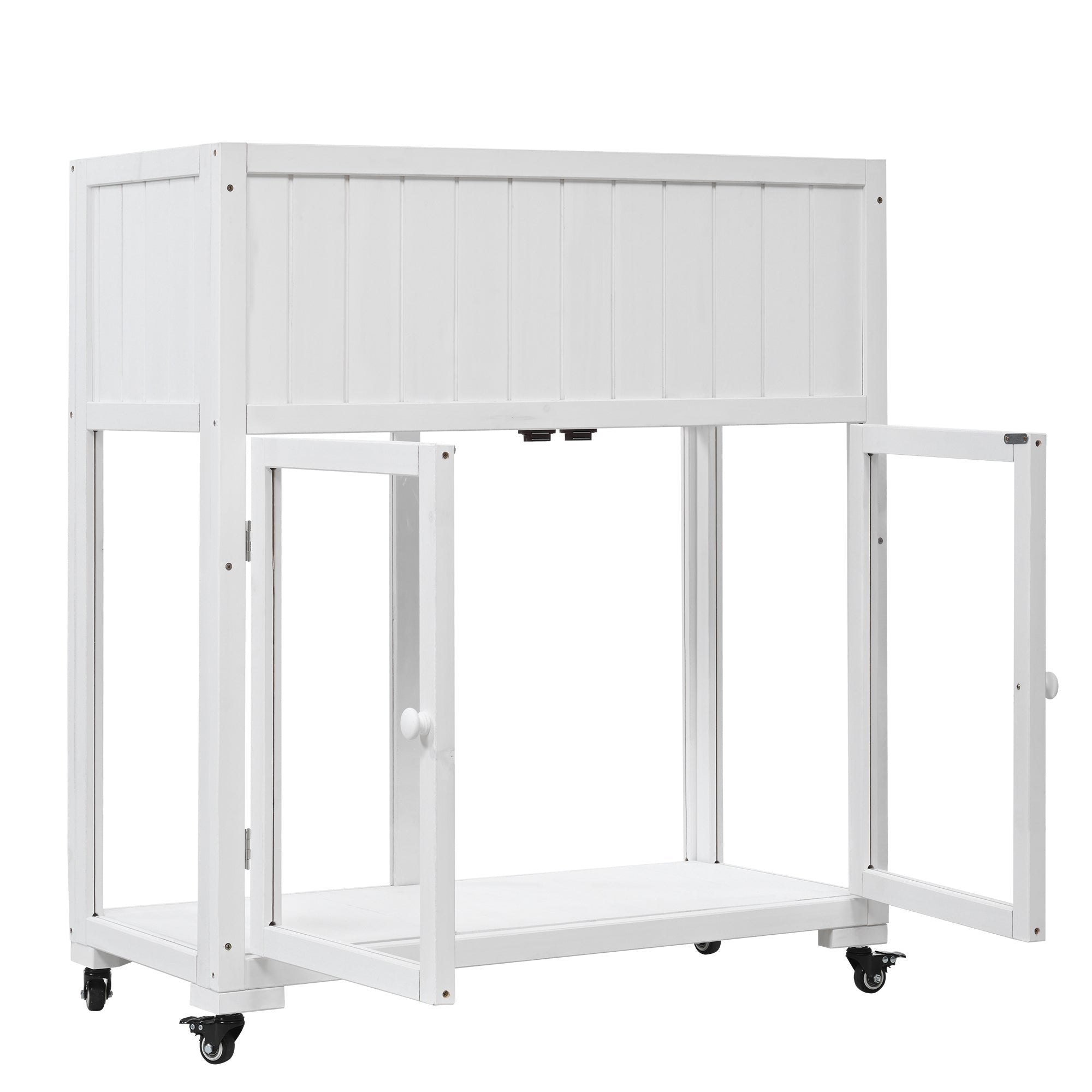 TOPMAX Patio Mini Wood Cold Frame Greenhouse