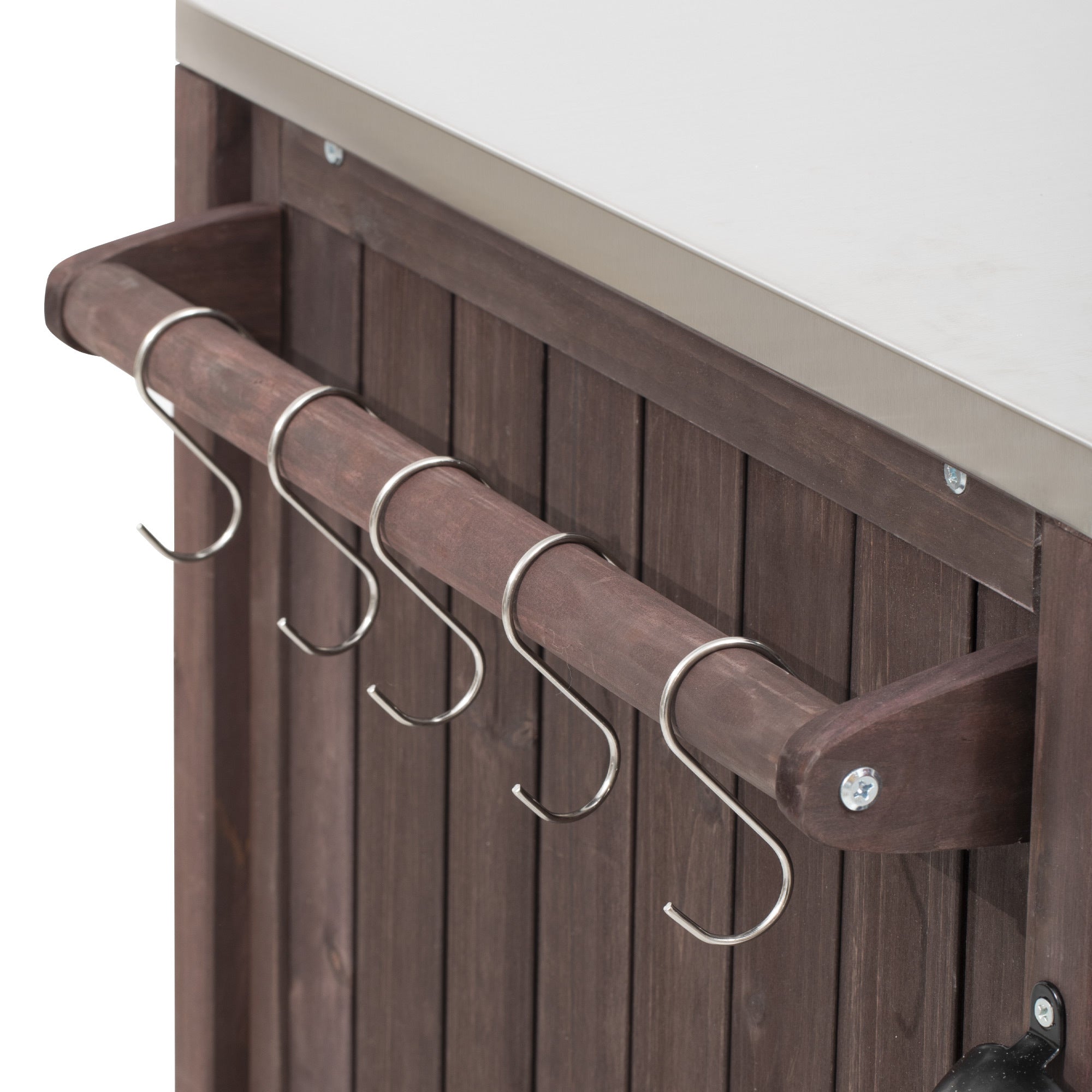 K&K 66.5' Outdoor Kitchen Island for Big Green Egg Grills