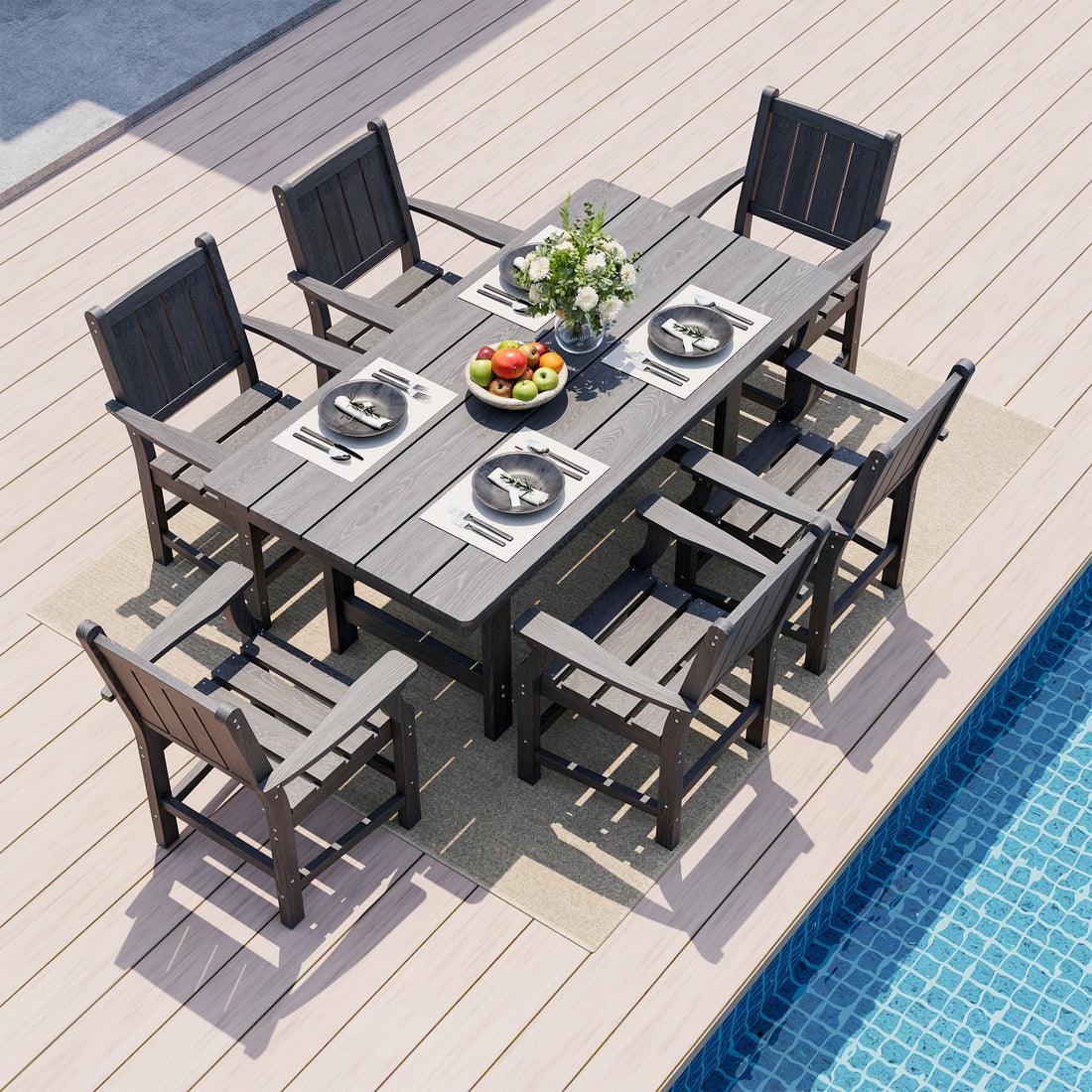 Corex HDPE Outdoor Dining Set, 6-Piece